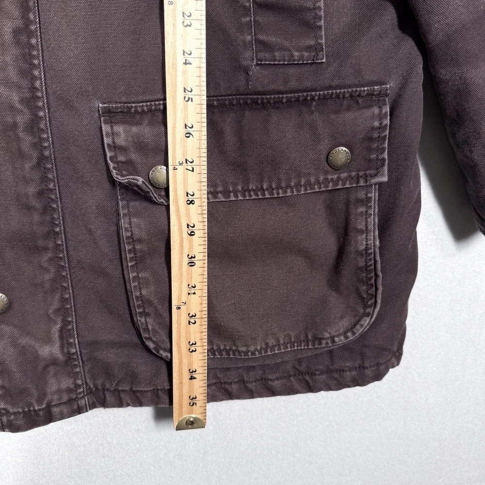 Lands End Jacket Men XL Tall Chore Coat Barn Field Canvas Quilted Workwear Brown
